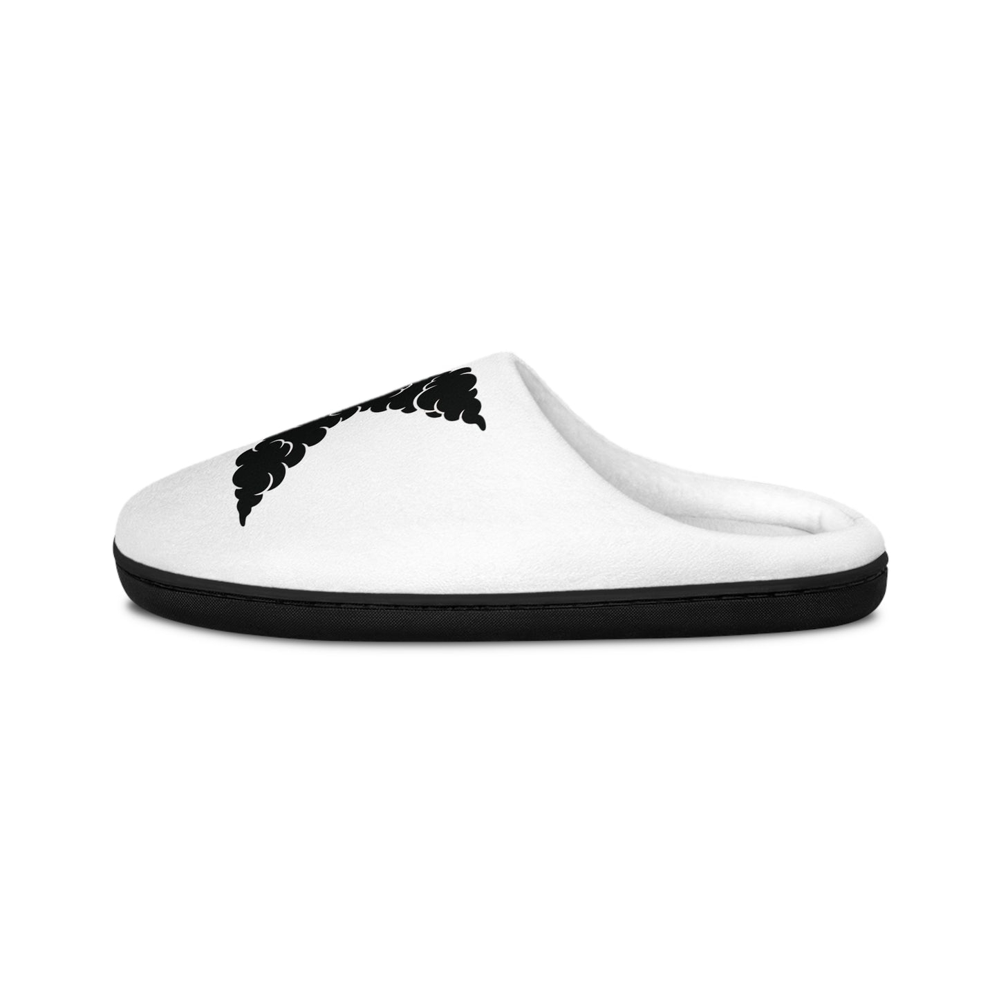 Women's Indoor Slippers — Minimal Black 'X' & 'nexa' Graphic Cozy Slides