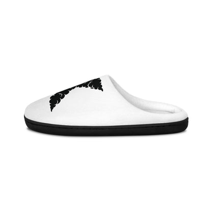 Women's Indoor Slippers — Minimal Black 'X' & 'nexa' Graphic Cozy Slides